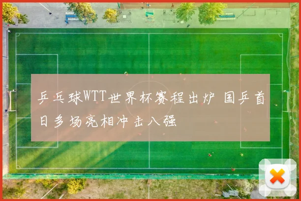 乒乓球WTT世界杯赛程出炉 国乒首日多场亮相冲击八强